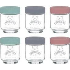 Kilner Kids Jars Set - 6x 190ml Glass Baby Food Storage Containers