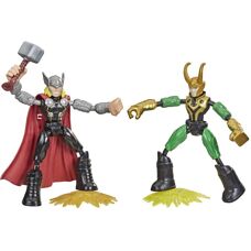 Hasbro Marvel Avengers Thor vs Loki Figure Flessibili