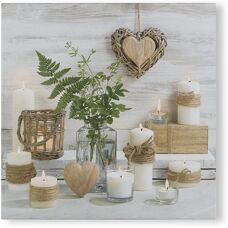 Art for the Home Harmony LED Canvas - grey - Canvas Art