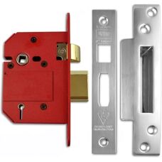 Union Unia StrongBOLT 2200S BS 5 Lever Mortice Sashlock - Satin Chrome