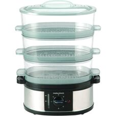Morphy Richards 48755 - Black / Stainless steel / Transparent - Food Steamer