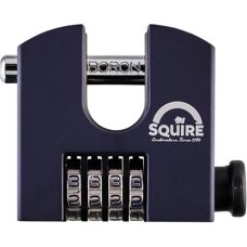Squire SHCB65 Stronghold Re-Codeable Padlock - Blue - 4-Wheel Security