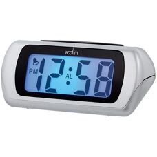 Acctim Auric Alarm Clock Silver