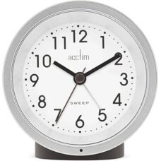 Acctim Caleb Soot Wecker - Leise Sweep, Smartlite, Unisex