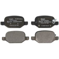 Delphi LP2475 Brake Pads - Low-Metallic with Wear Indicator