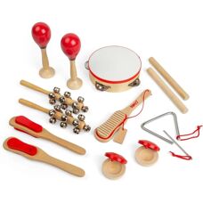 Tidlo Holz-Musikinstrumente 14 Stück - Kinder Percussion
