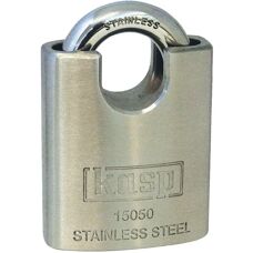 Kasp K15050D Silber Edelstahl Vorhängeschloss - 50mm