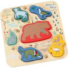 Rainbow Designs Ltd Bear Hunt Wooden Shape Puzzle - Puzzle