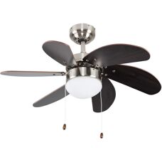 ValueLights Typhoon Silver Ceiling Fan - Ceiling Fan