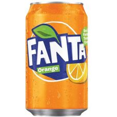 Fanta Orange Soft Drink - 330ml Can Pack of 24