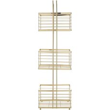 Premier Housewares 3-Tier Storage Caddy - Storage Caddy - Gold