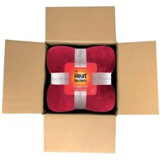 Heat Holders Unisex Extra Weiche Warme 1.7 TOG Luxus-Thermofleece-Decke - 180 x 200 cm - Rubin - Einheitsgröße