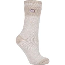 Heat Holders Damen 2,3 TOG Thermosocken - Beige - UK 4-6.5
