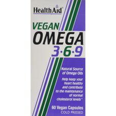 Health Aid Vegan Omega 3-6-9 Capsules - 60 Tablets
