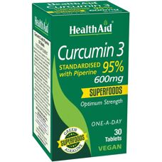 HealthAid Curcumin 3 - 30 Δισκία