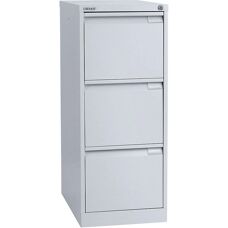 BISLEY Weißaluminium 3-Schubladen Aktenschrank - Schrank