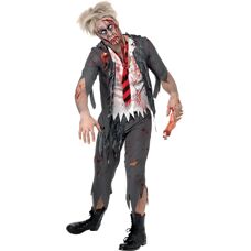 Smiffys Adult Zombie Schoolboy Costume - High School Horror