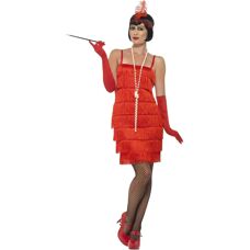 Déguisement Flapper Rouge XXL de Smiffys - Costumes