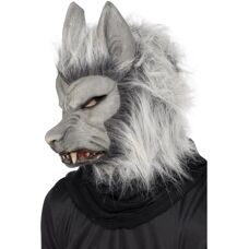 Masque de loup-garou gris de Smiffys - Accessoire de déguisement Halloween