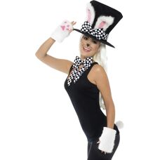 Smiffys Black White Tea Party March Hare Kit - Costume Type