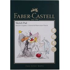 Faber Castell A4 Sketch Pad - 40 Sheets, 160gsm, White