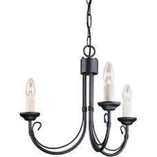 Lampadario Elstead Chartwell - Nero - 3 Luci - E14 - UK