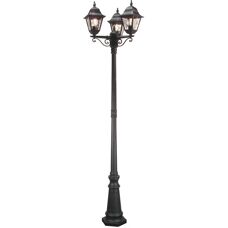 Elstead Norfolk 3-Spot Lamp Post - Lampione da Giardino