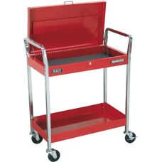 Sealey CX104 Trolley - Heavy-Duty 2-Level with Lockable Top