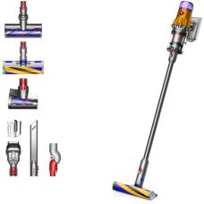 Dyson V12 Detect Slim Absolute - Nichel, Galben - Aspirator fără fir
