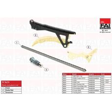 FAI Autoparts - Zestaw łańcuchów rozrządu - Kompatybilny z BMW 1, 3, 5, X1, X3, Z4