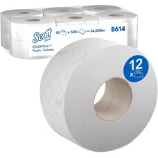 Scott Essential Jumbo Toilet Tissue - 2 Ply - 12 Rolls