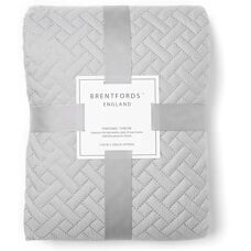 Brentfords - Geo Pinsonic - silver - 200x240cm - Bedspread