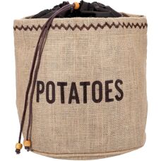 KitchenCraft Borsa in iuta per patate - Sacco di stoccaggio - Elementi Naturali