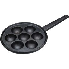 Patelnia na duńskie naleśniki KitchenCraft - 20,5cm Żeliwo