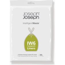 Joseph Joseph IW6 30L Müllbeutel - 20 Stück - Transparent