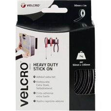 Velcro Heavy-Duty Hook & Loop Fastener - Black - 1m