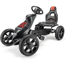 Xootz Venom Black Go-Kart - Outdoor Ride-On for Kids