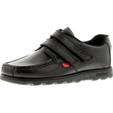 Kickers Eur37 Leather Shoes - Leather, Round Toe, Flat Heel