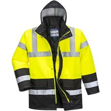 Portwest S466 Giacca traffico giallo/nero - Impermeabile