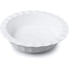 WM Bartleet & Sons - Porcelain Round Crinkle Rim - Pie Dish