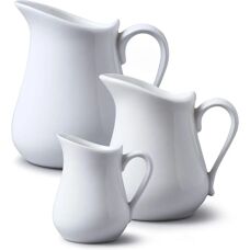 WM Bartleet & Sons - Porcelain Milk Jug Set 3 - White - Jug