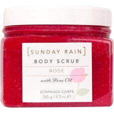 Sunday Rain Rose Kroppepeeling - 265 g - Rød - Kropspeeling