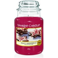 Yankee Candle Große Glas Frostiger Ingwerbrot - Kerze