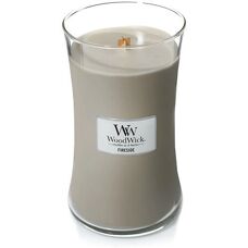 Vela de arena grande WoodWick Fireside perfumada - cera
