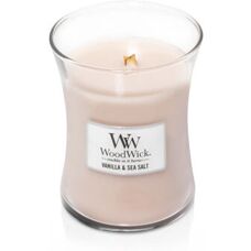 WoodWick Vanille & Meersalz Sanduhrkerze - Wachsduftkerze