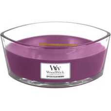 Lumină Parfumată WoodWick Căpșune cu Condimente - Lumină Hearthwick - Până la 80H
