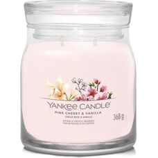 Yankee Candle Średni Słoik z Wiśnią i Wanilią - Świeca