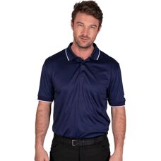 Island Green White Performance Polo Golf Shirt - Men