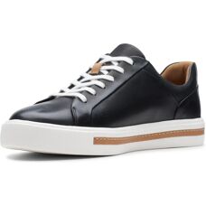 Clarks Un Maui Baskets en Cuir Noir - Style Sportif