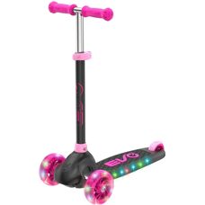 Evo Eclipse Pink Light-Up Scooter - Kids 3-Wheel Ride-On